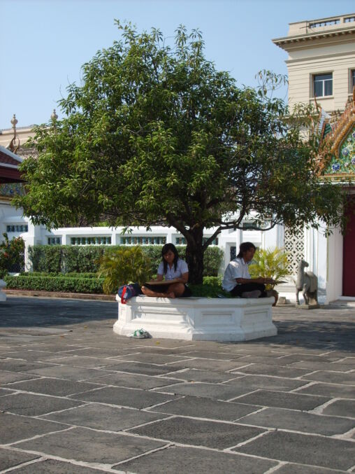 Students who draws in Bangkok
