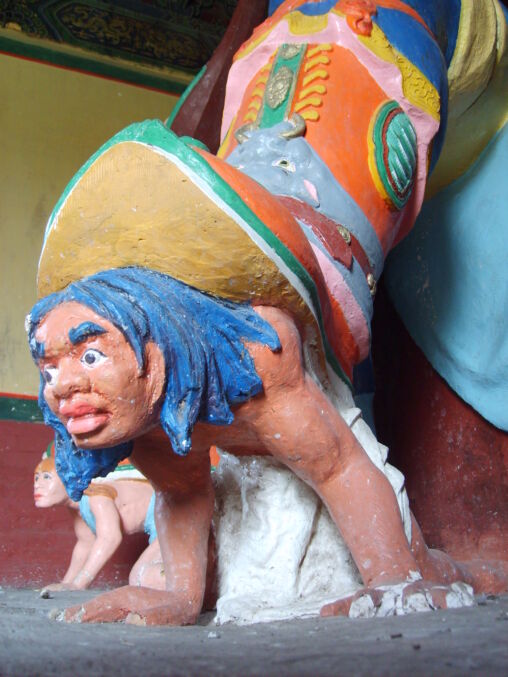 Detail of buddhist statue in Mongolia