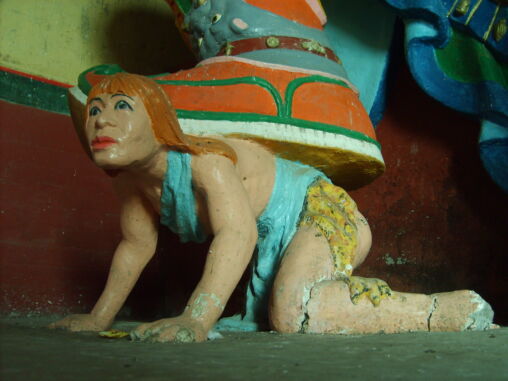 Buddhist statue detail