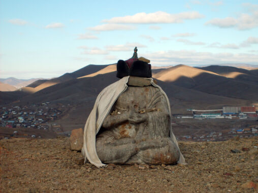 Small Buddha statue in Ulaanbaatar
