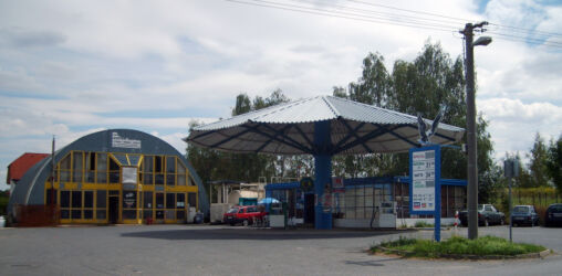Petrol pump in Czech