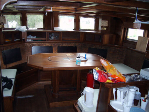 Interior of Sailboat