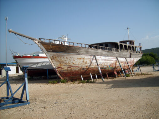 Old wooden ship