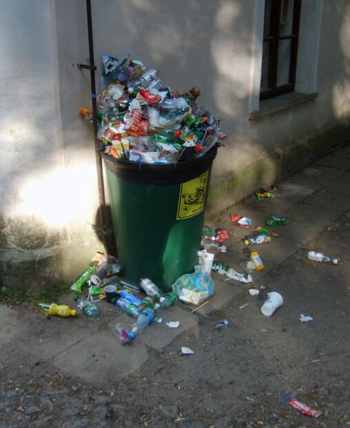 Full Trash Can