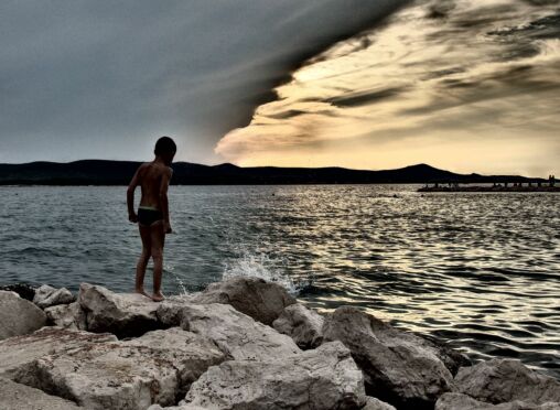 Boy on a Cliff