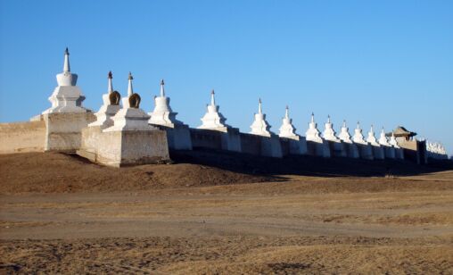 Stupa Wall in Erdene Zuu