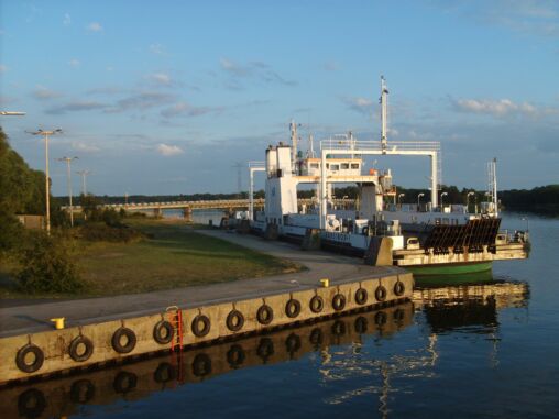 Ferry in Port