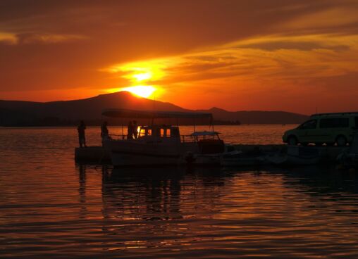 Sunset Over The Sea