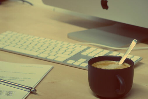 Office, Computer and Coffee