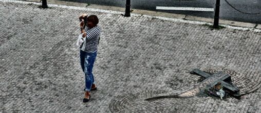 Photographing tourist