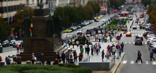Wenceslas Square in Prague