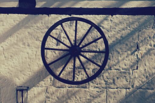 Farmhouse Wooden Wheel
