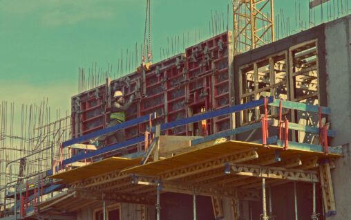 Worker On A Construction Site