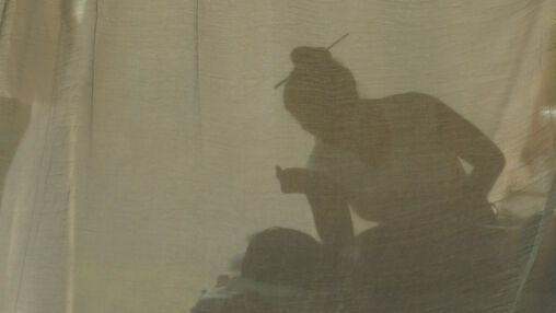 Japanese Masseuse Behind The Curtain