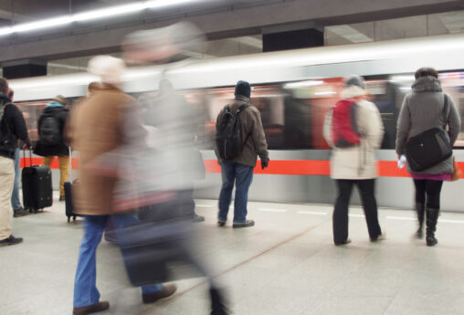 People in Metro Station