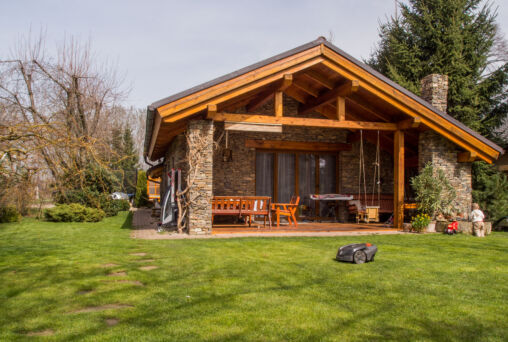 Family house and garden