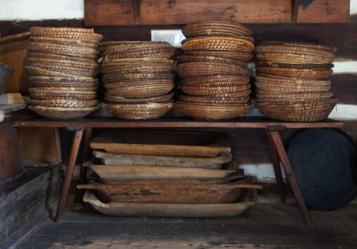 Group of Handmade Wicker Plates