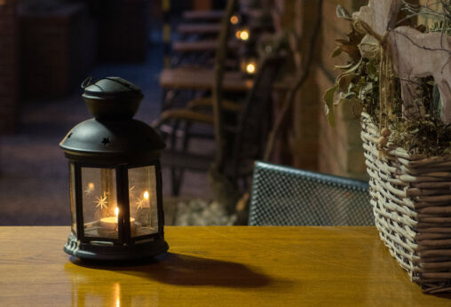 Night Still Life In The Restaurant