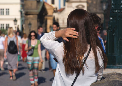 Brown hair woman