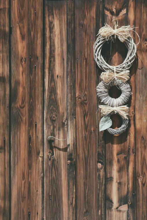 Decoration on country house door