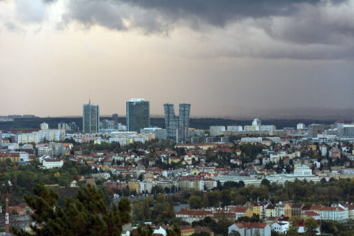 Storm over the city