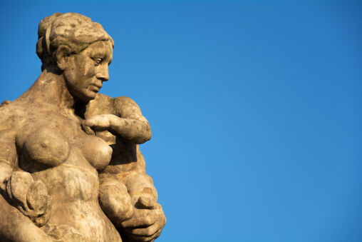 Mother and Child Statue