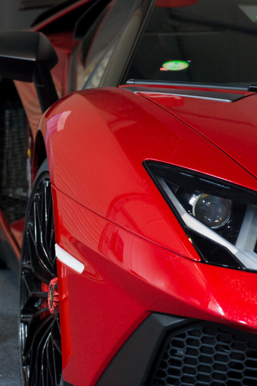 Red super sport car