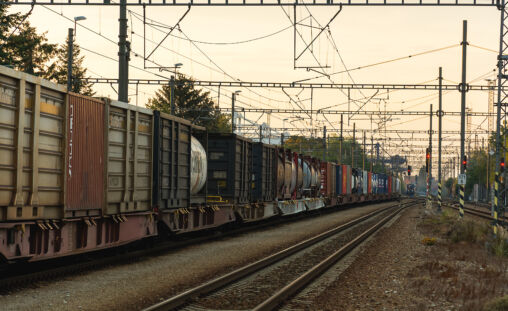 Long Cargo Train