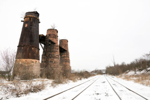 Ruined Chimeys in Poldi Kladno