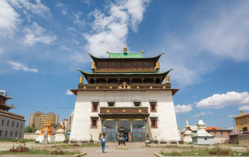 Gandan Monastery in Ulaanbaatar