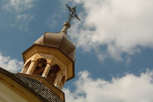 Wooden church tower