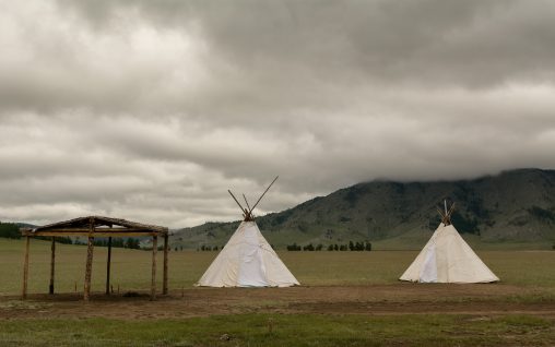 Teepee of Tsaatan people in Mongolia