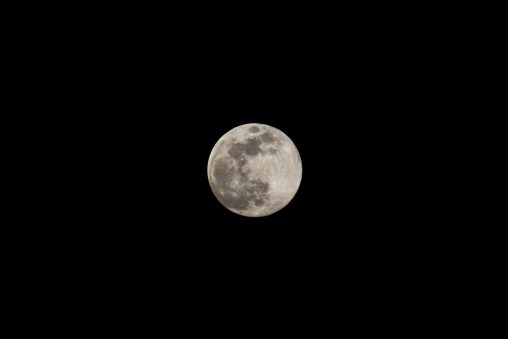 Fullmoon on black background