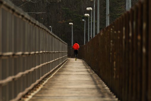 Runner on the Bridge