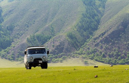 Russian Van in Mongolia