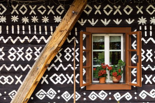 Traditional Painted Slovak House