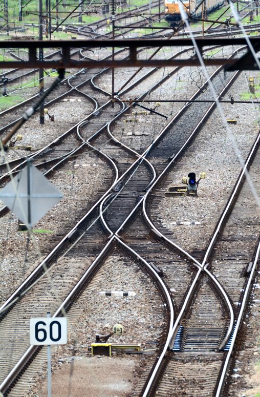 Railway Tracks and Train