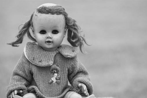 Black and White Vintage Doll