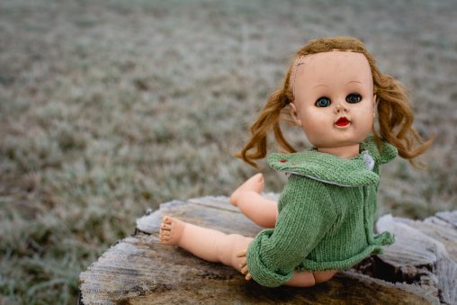 Creepy Doll with Twisted Head